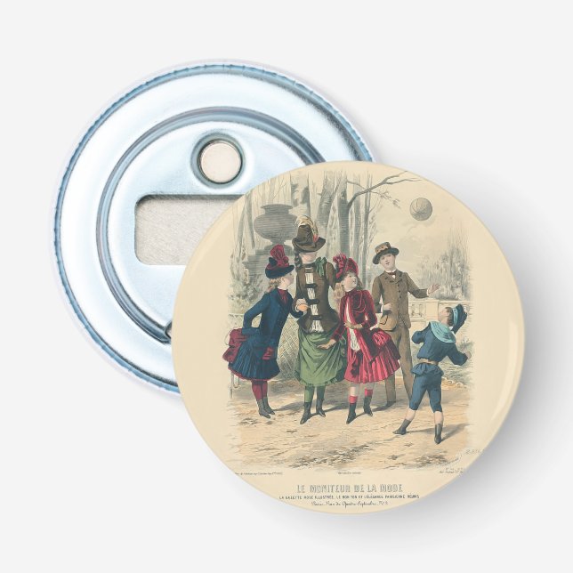 Abrebotellas Familia Infantil Vieja Victoriana (Anverso)