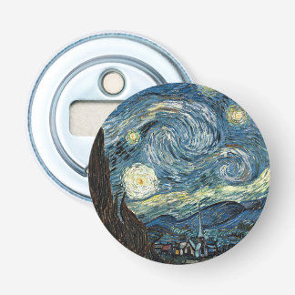 Abrebotellas Famous art reprint, Starry Night, by Van Gogh