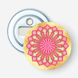 Abrebotellas Fantasía de Mandala en Oro Rosa