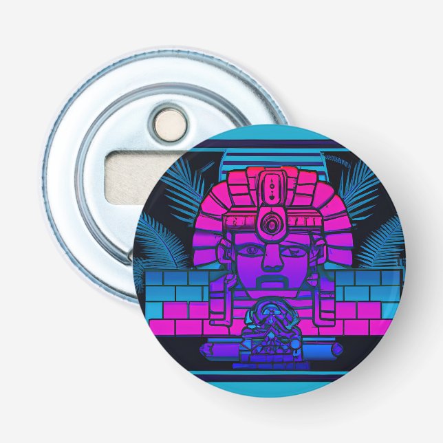 Abrebotellas Faraón Synthwave (Anverso)