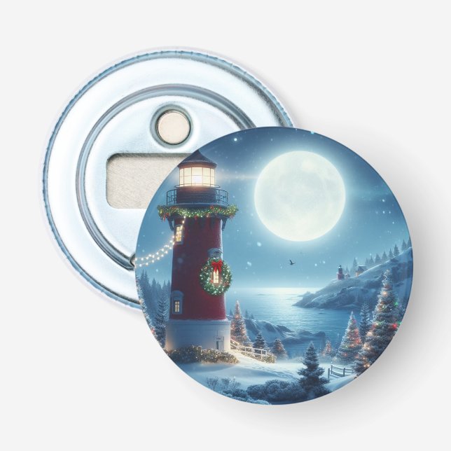 Abrebotellas Faro de Navidades náuticos (Anverso)