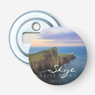 Abrebotellas faro de Neist point en Skye al atardecer