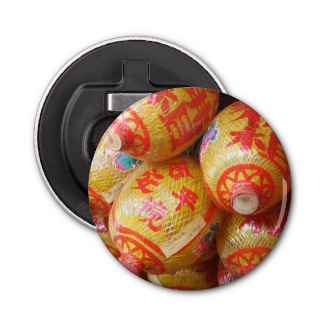 Abrebotellas Faroles de papel chinos con suerte (Anverso)