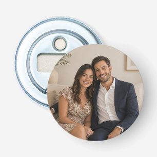 Abrebotellas Favor de foto personalizada para invitados de boda