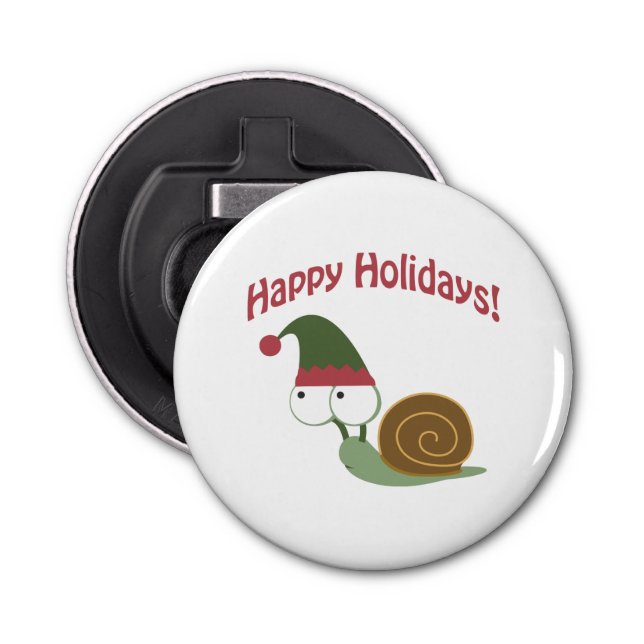 Abrebotellas ¡Felices Fiestas! Snail Elf (Anverso)
