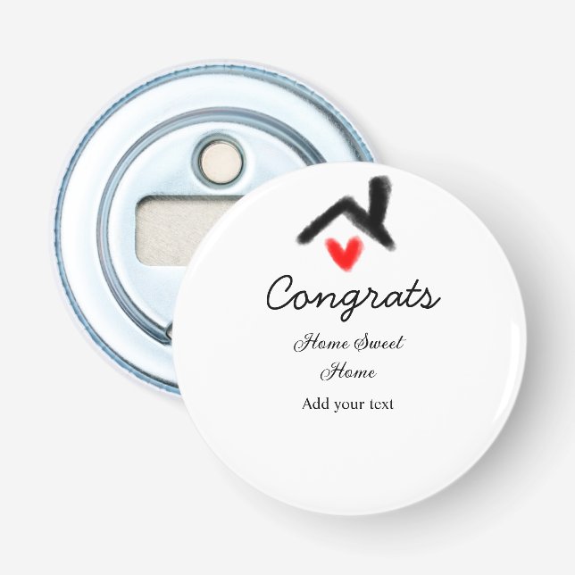 Abrebotellas Felicitaciones a la inauguración de nuevos inmuebl (Anverso)