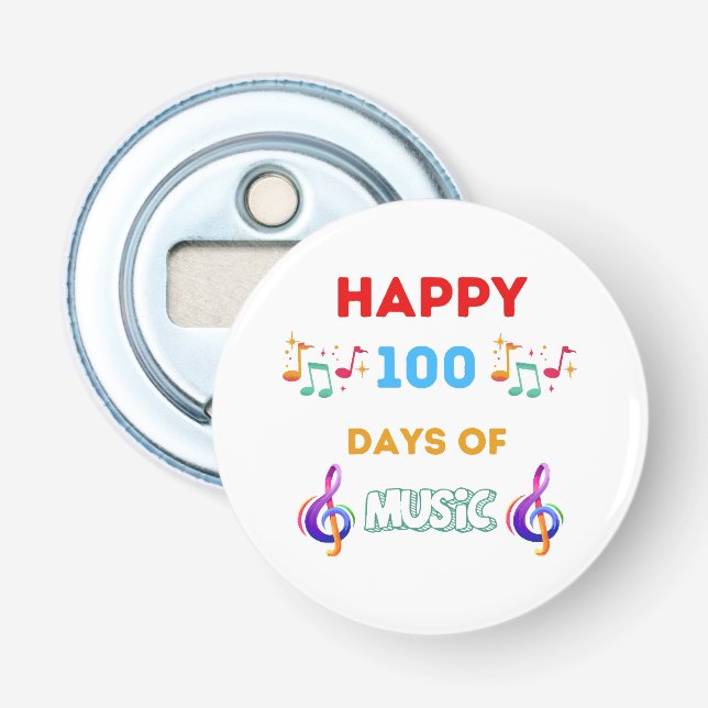 Abrebotellas Feliz 100 días de música (Anverso)