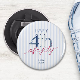 Abrebotellas Feliz 4 de Julio Verano Patriótico Rojo Blanco Azu