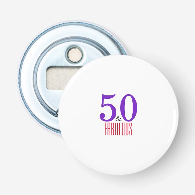 Abrebotellas Feliz 50.º fabuloso fiesta (Anverso)