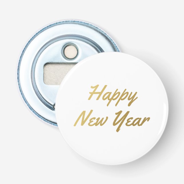 Abrebotellas Feliz Año Nuevo - (Anverso)