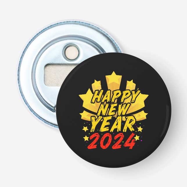 Abrebotellas Feliz Año Nuevo 2024  (Anverso)