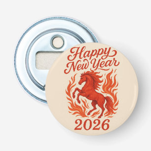 Abrebotellas Feliz Año Nuevo 2026 Fiery Horse