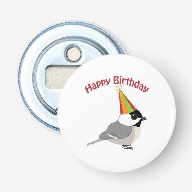 Abrebotellas Feliz cumpleaños Chickadee (Anverso)