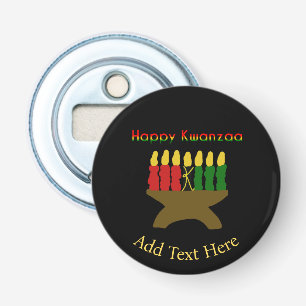 Abrebotellas Feliz Kwanzaa Kinara