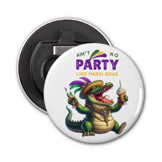 Abrebotellas Feliz Mardi Gras (Anverso)