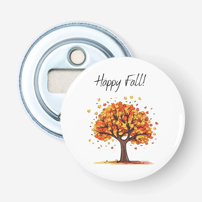 Abrebotellas ¡Feliz Otoño! (Anverso)