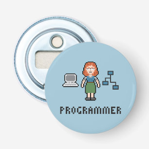 Abrebotellas femenino del programador del pixel