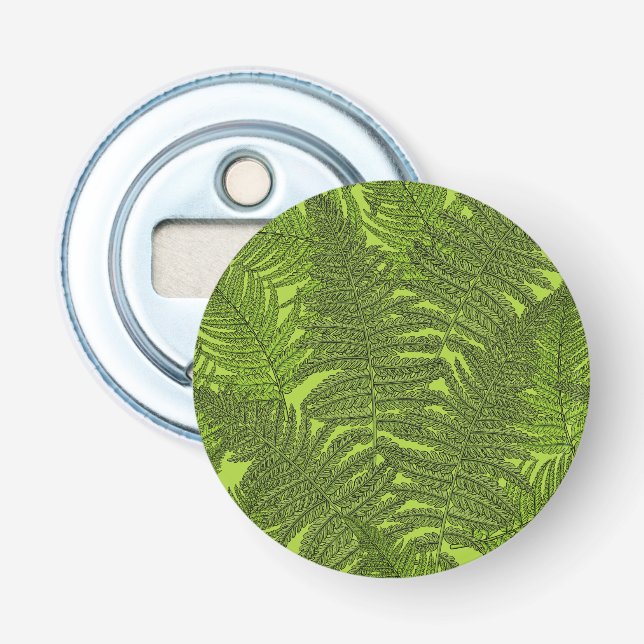 Abrebotellas Fern en verde (Anverso)
