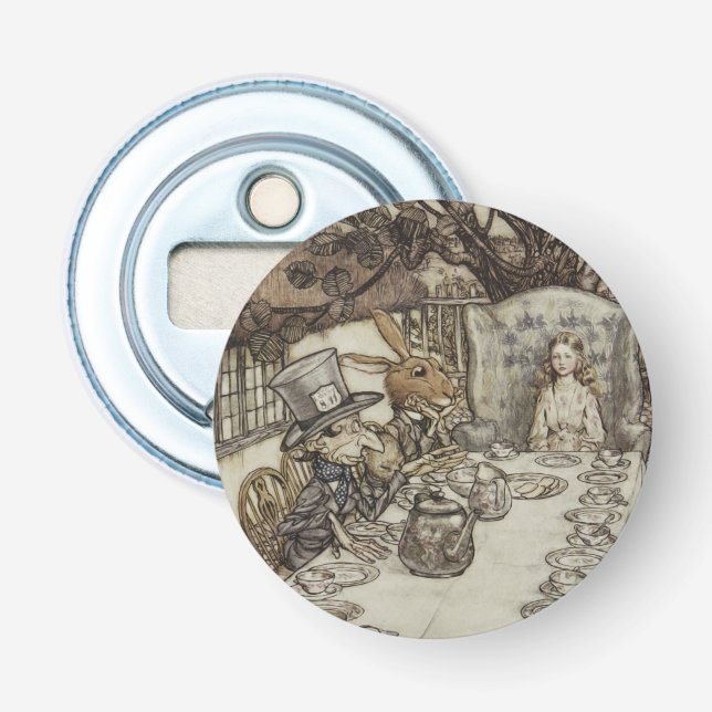 Abrebotellas Fiesta de Cumpleaños y No Cumpleaños de Alice con  (Anverso)