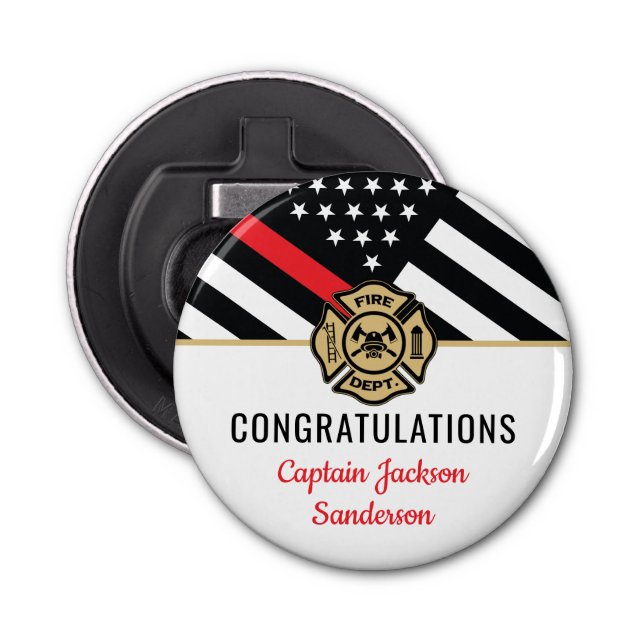 Abrebotellas Fiesta de Jubilación del Departamento de Bomberos (Anverso)