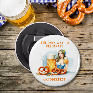 Abrebotellas Fiesta de Oktoberfest con cerveza y pretzels ai 