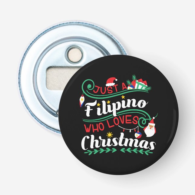 Abrebotellas Filipinas - Filipino que ama a los Navidades (Anverso)
