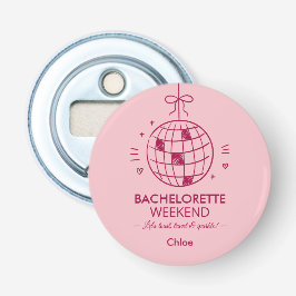 Abrebotellas Fin de semana de soltera minimalista moderno | Ros