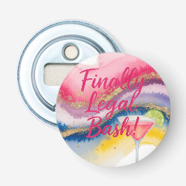 Abrebotellas Finalmente Legal 21. Cumpleaños del Purpurina acua