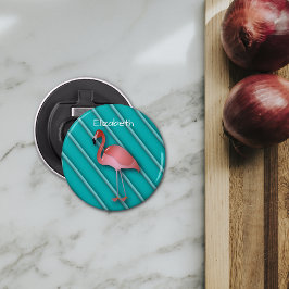 Abrebotellas Flamingo rosa personalizado