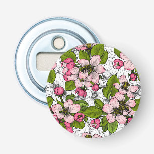 Abrebotellas Flor de Apple en blanco