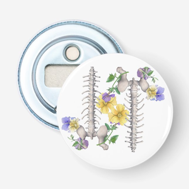 Abrebotellas Floral Anatomy - Vertebrae, Hip Bone (Anverso)