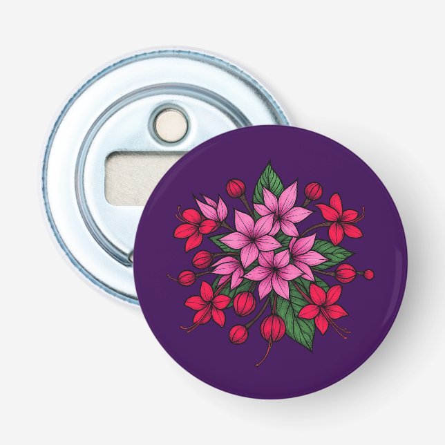 Abrebotellas Floral brillante acogedor  (Anverso)
