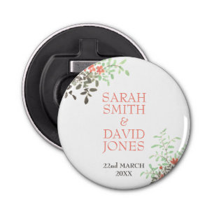 Abrebotellas Floral pintada