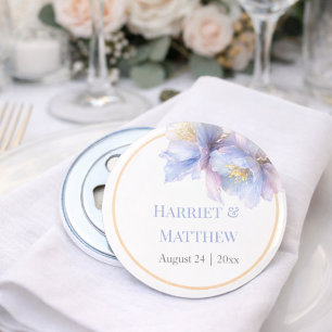 Abrebotellas Flores Botánicas Pastel Artístico para Boda