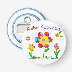Abrebotellas Flores de la conciencia del autismo