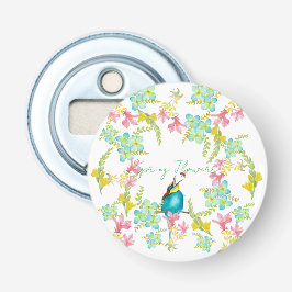 Abrebotellas Flores de primavera acuarela