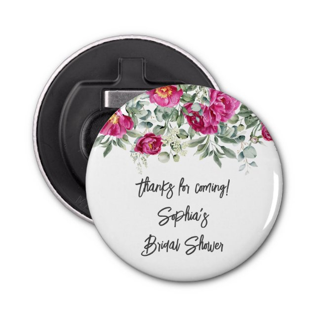 Abrebotellas Flores de salvia rosada favorecen la ducha floral (Anverso)