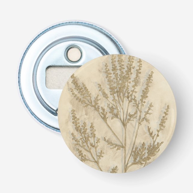 Abrebotellas Foliage II dorado (Anverso)