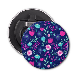 Abrebotellas Fondo de patrón floral corto