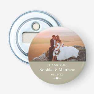 Abrebotellas Foto de agradecimiento de boda