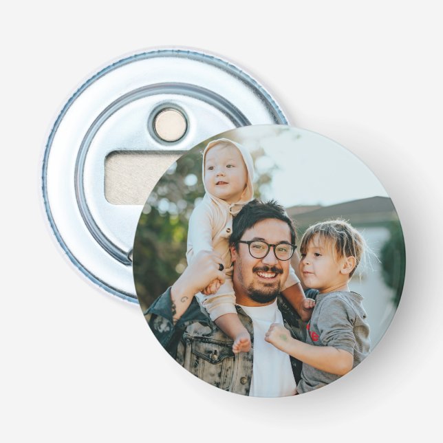 Abrebotellas Foto de familia personalizado personalizada (Anverso)