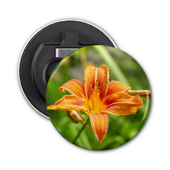 Abrebotellas Foto de una flor de Lily grande (Anverso)