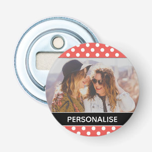 Abrebotellas Foto personalizada de Personalizado de puntos de p