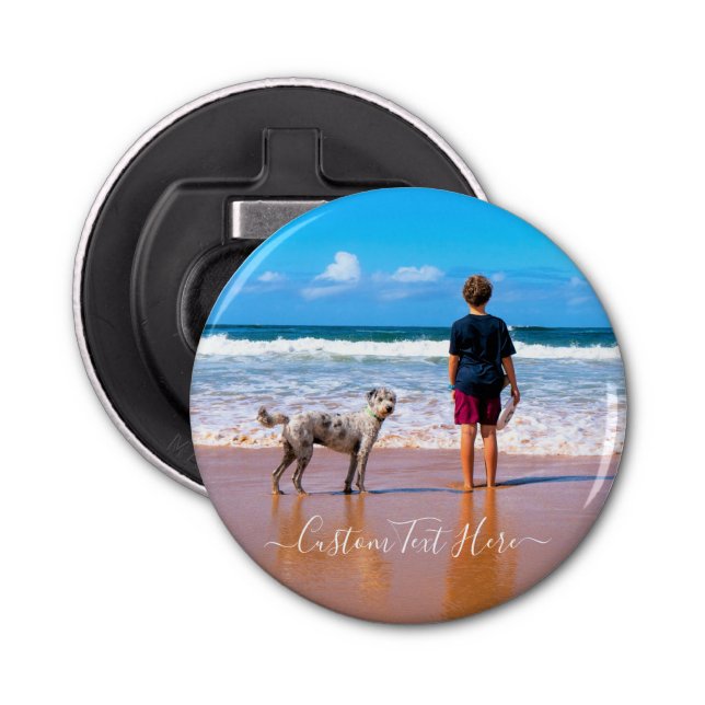 Abrebotellas Foto y texto personalizado - Su diseño - Con mi Ma (Anverso)