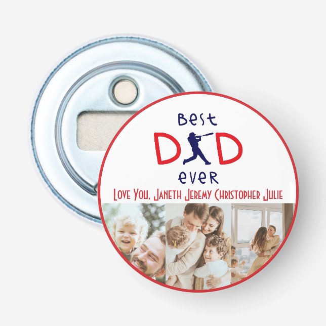 Abrebotellas Fotos del Día del Mejor Padre Moderno en Materia d (Anverso)