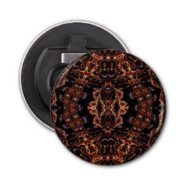 Abrebotellas Fractal Psychedelic Flames Botella Apertura