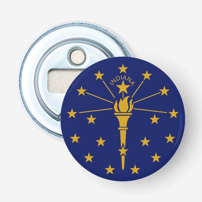 Abrebotellas Frasco de Indiana Refrigerator Magnet (Anverso)