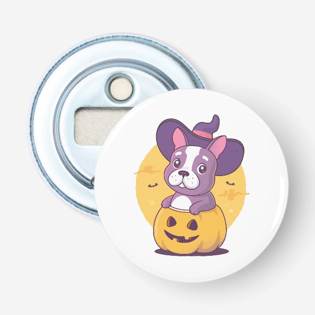 Abrebotellas Frenchie Halloween (Anverso)