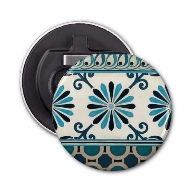 Abrebotellas Frisa índigo no embellecida II (Anverso)