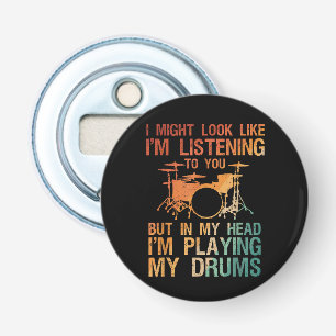 Abrebotellas Funny Drummer Art Para Hombres Mujeres Reproductor